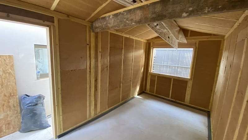 isolation annexe ossature bois